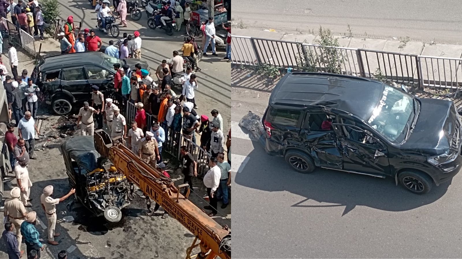 जालंधर में पठानकोट चौक के पास भीषण हादसा, 