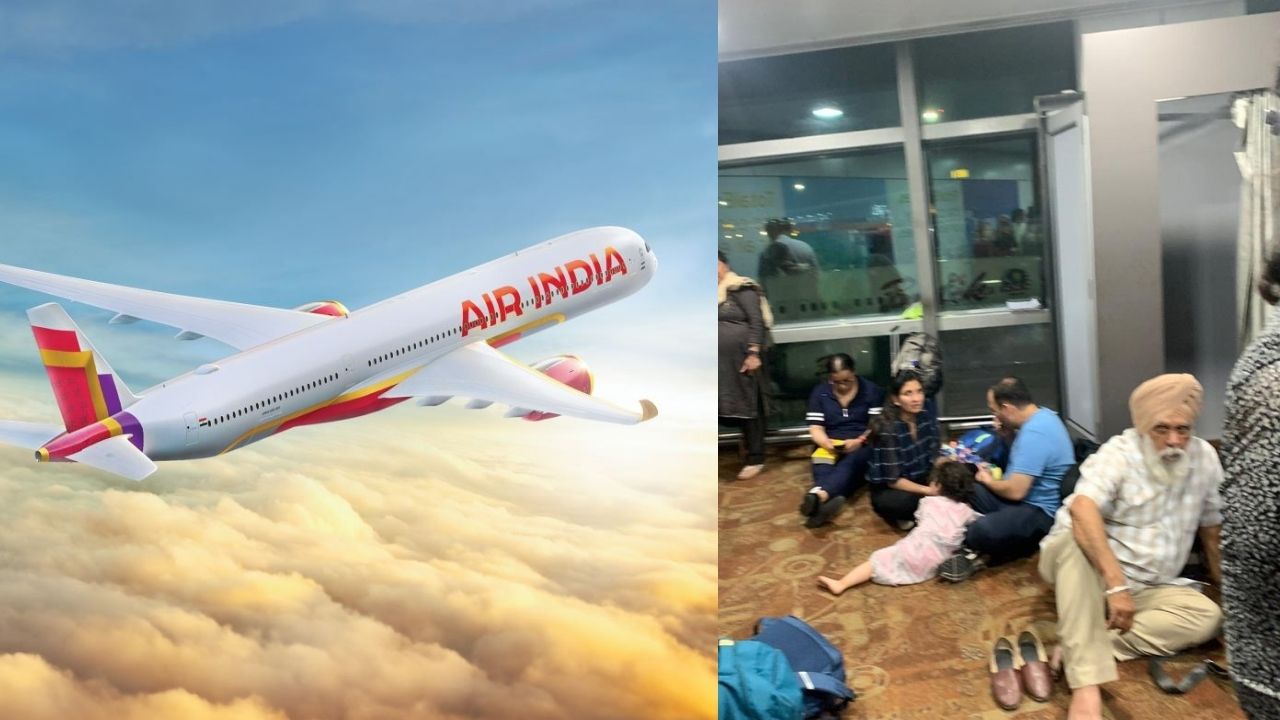 एयर इंडिया की उड़ान 8 घंटे लेट, 