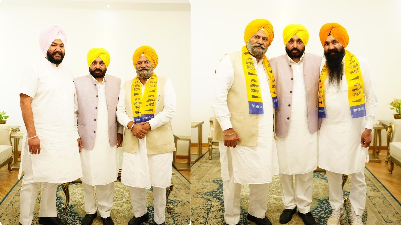 अकाली दल के पूर्व विधायक दलबीर वेरका और SGPC मेंबर बिक्रमजीत सिंह कोटला AAP में शामिल