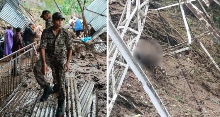 माता वैष्णो देवी मार्ग के पास लैंडस्लाइड, 