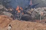 Indian Airforce का प्लेन क्रैश, धू-धू कर जला