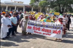जालंधर में शाहकोट थाने का बाहर धरना