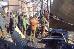 जम्मू कश्मीर में आग लगने से सब्जी मंडी जलकर खाक
