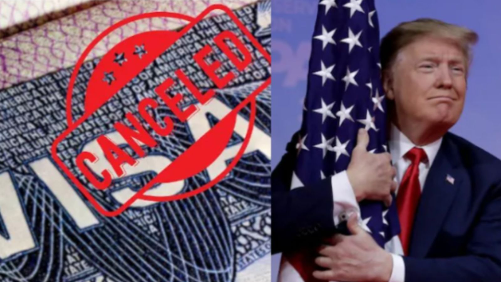 The US government has canceled 85,000 visas.