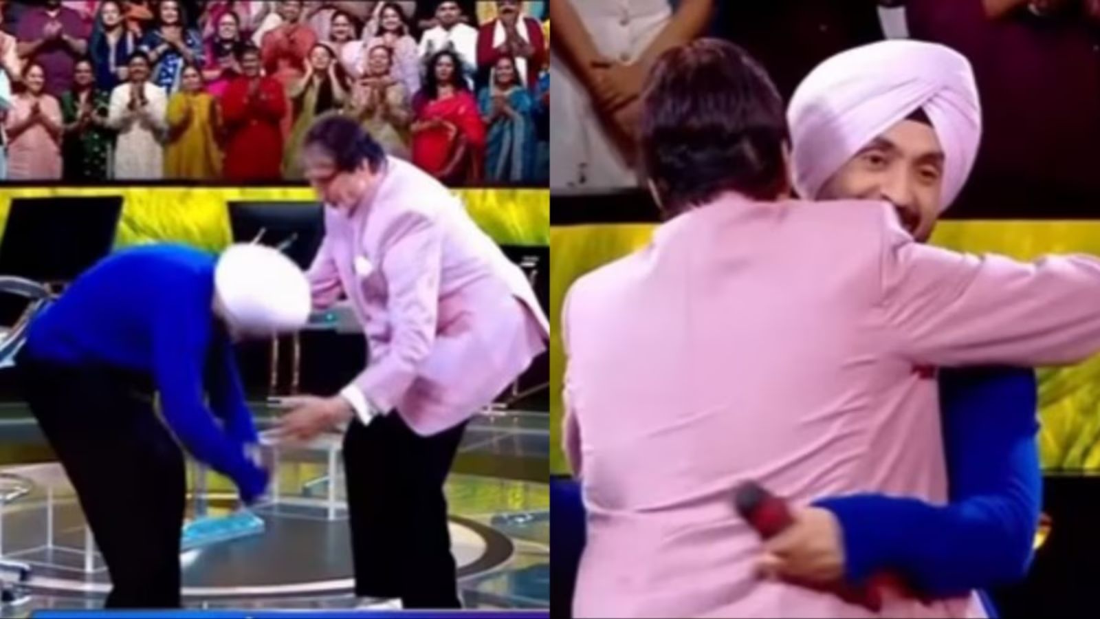 Diljit Dosanjh lands in controversy after touching Big B feet