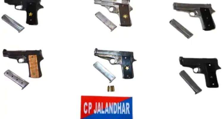 Jalandhar Police seizes six pistols from gangsters linked to Jaggu Bhagwanpuria