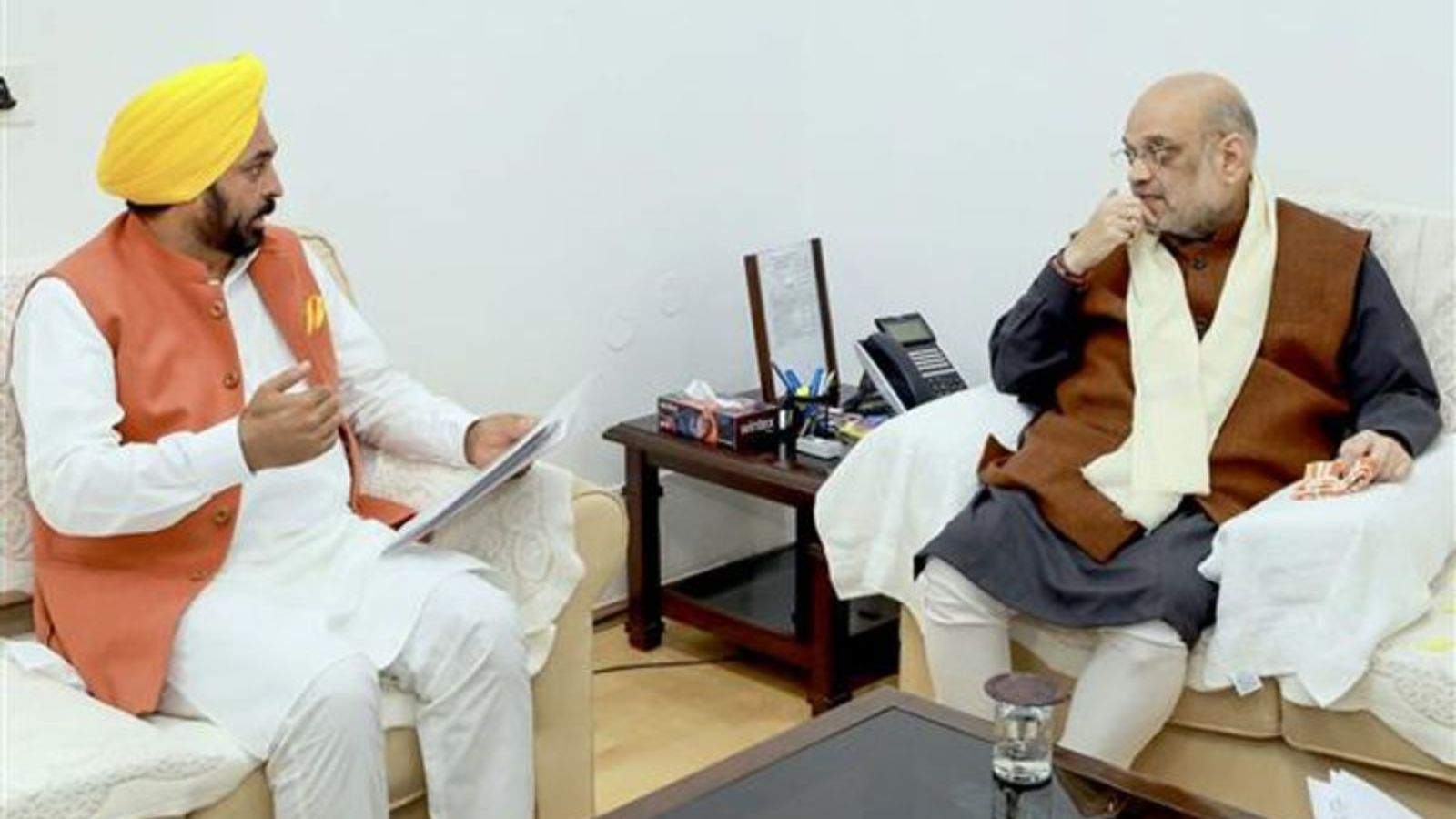 CM Mann wrote a letter to Home Minister Amit Shah