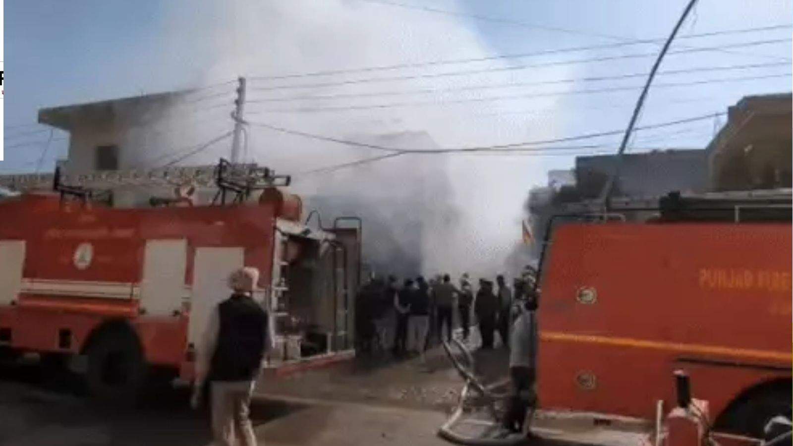 Fire breaks out in a large warehouse in Mohali Industrial Area,