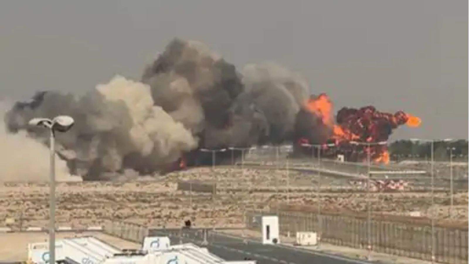 Major accident at Dubai Air Show, Tejas Fighter Jet crashes during demo flight