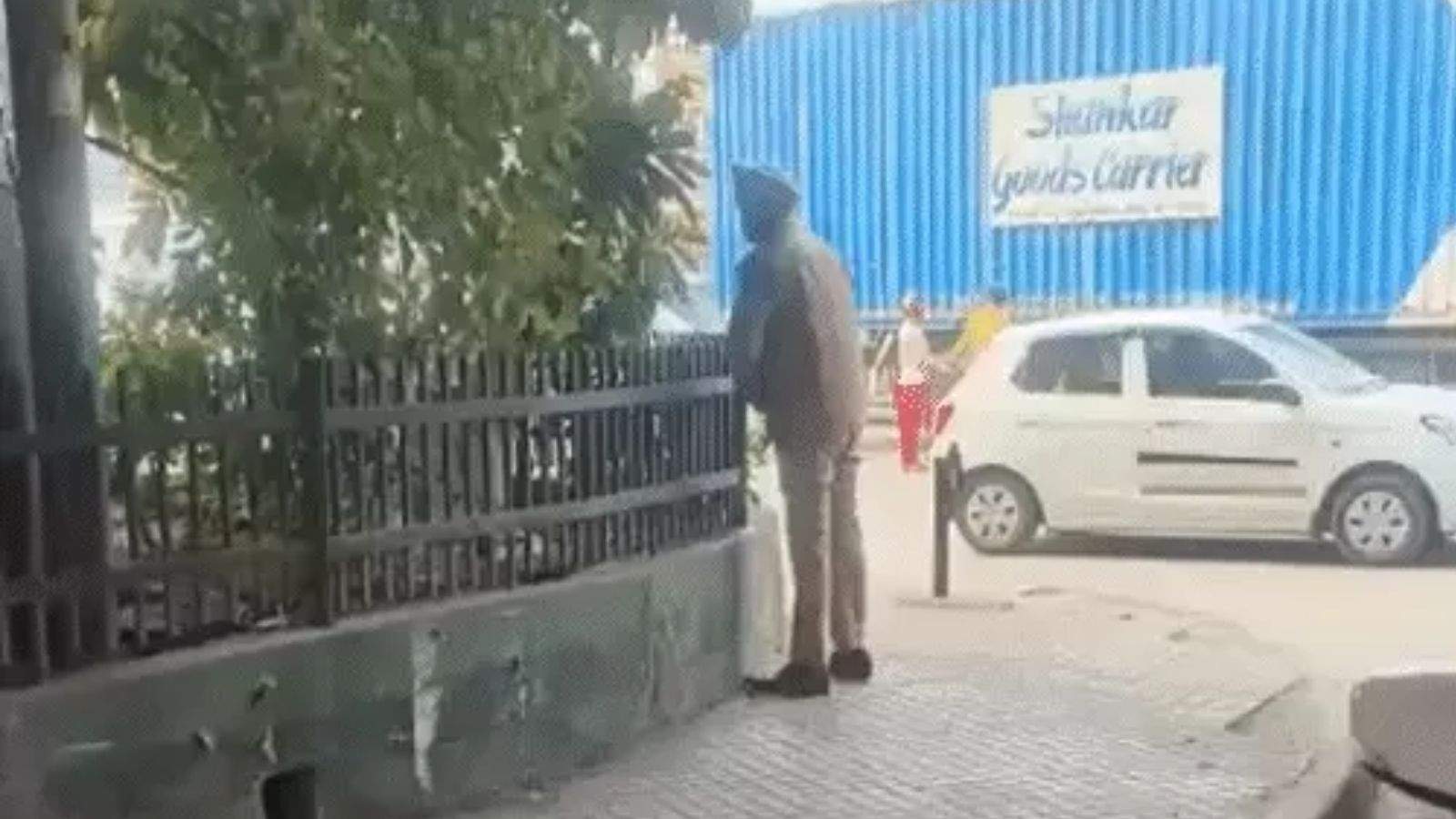 Ludhiana policeman urinates openly on the roadside, slaps youth for making video