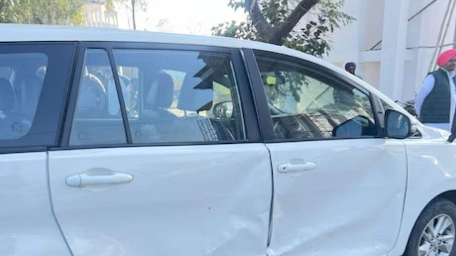 MLA Dr. Charanjit Singh's vehicle was involved in an accident