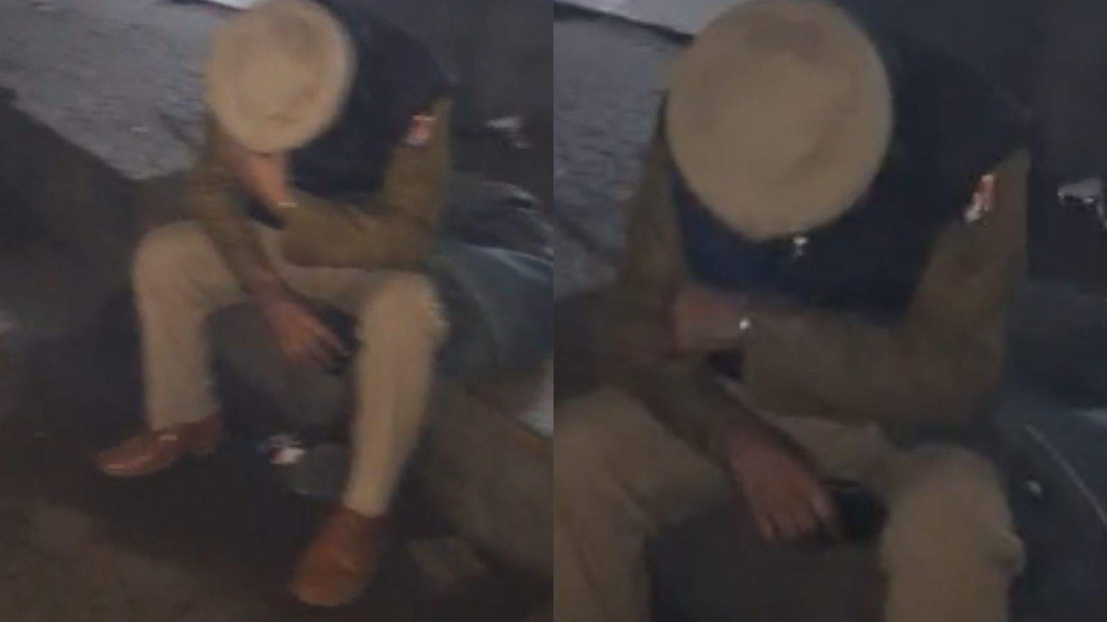 A video of a drunk ASI creating a ruckus at Jalandhar bus stand