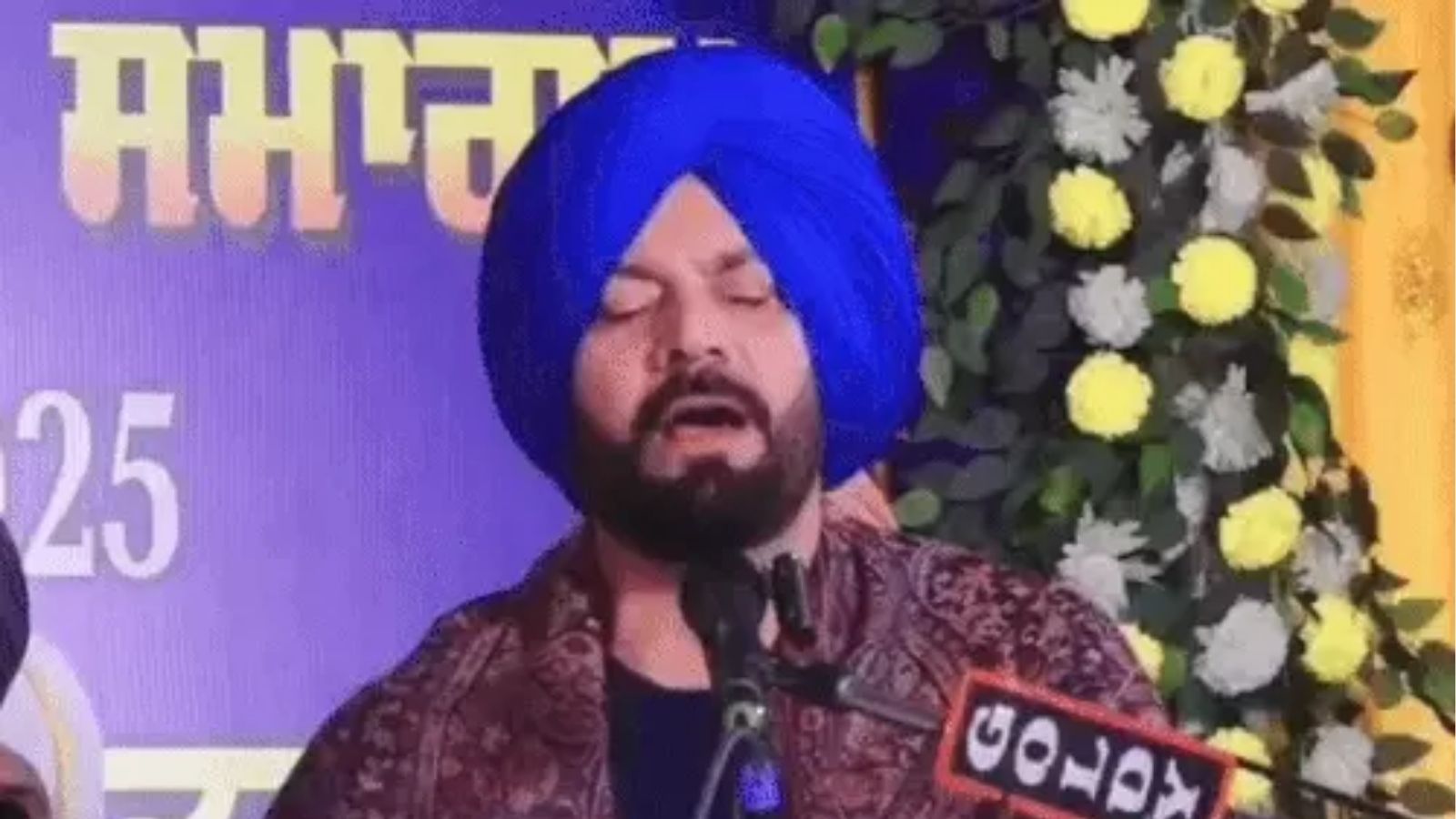 Controversy erupts over Punjabi singer Jasbir Jassi's rendition of religious hymns.
