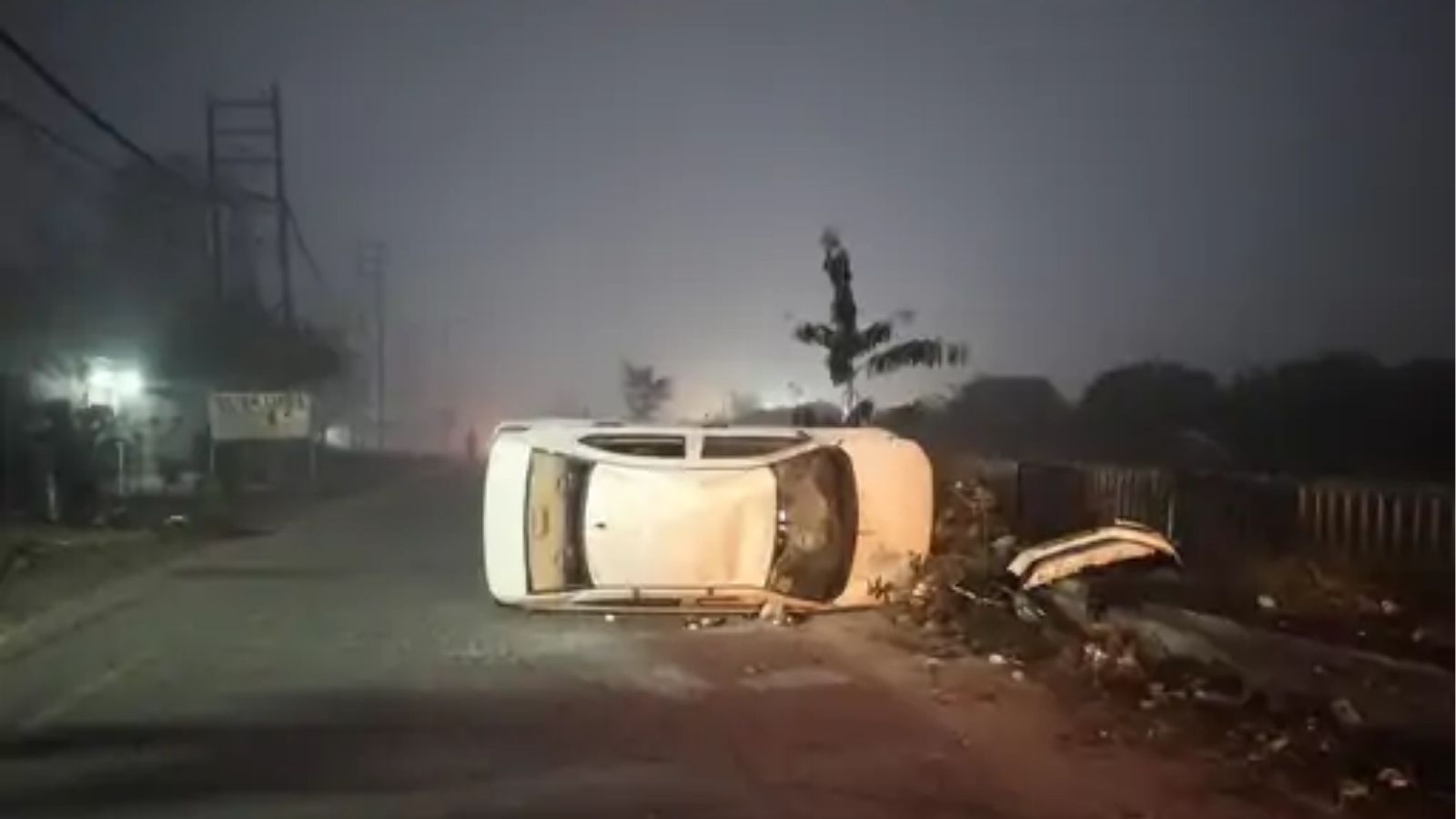 Ludhiana accident news, Doraha highway accident, fog road accident Punjab, car overturns NH Ludhiana, Punjab road accident news