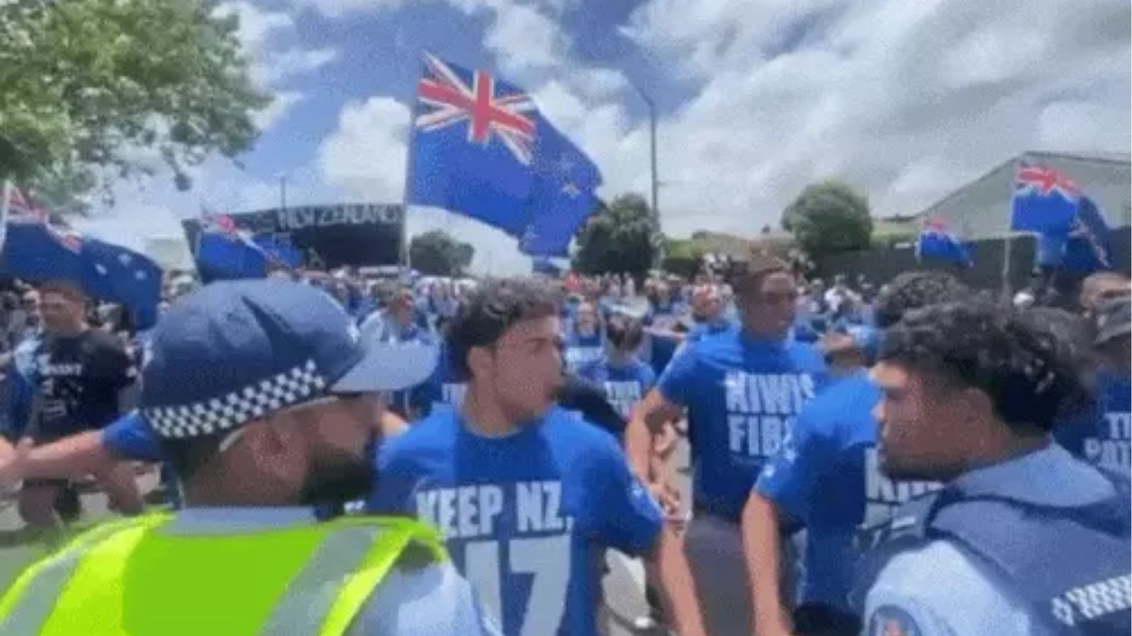 New Zealand Sikh Protest, Nagar Kirtan Auckland, Manurewa Incident, Brian Tamaki Destiny Church, Haka Protest Against Sikhs, South Auckland News, Sikh Community New Zealand, Religious Procession Protest