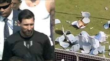 People in Kolkata are going wild to catch a glimpse of Messi