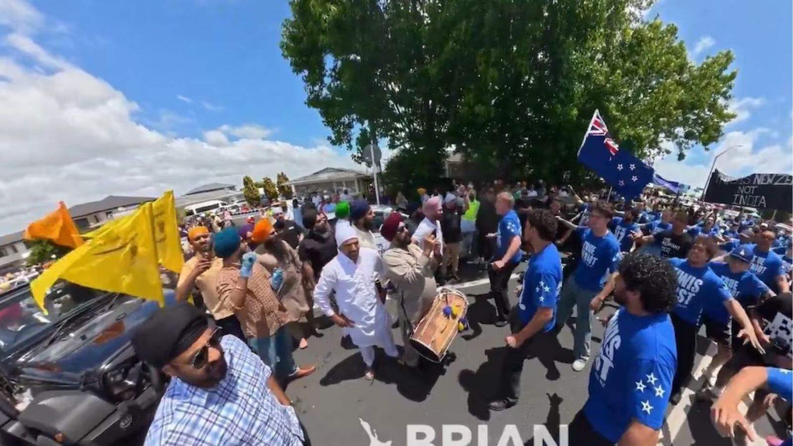 After stopping the Sikh Nagar Kirtan in New Zealand