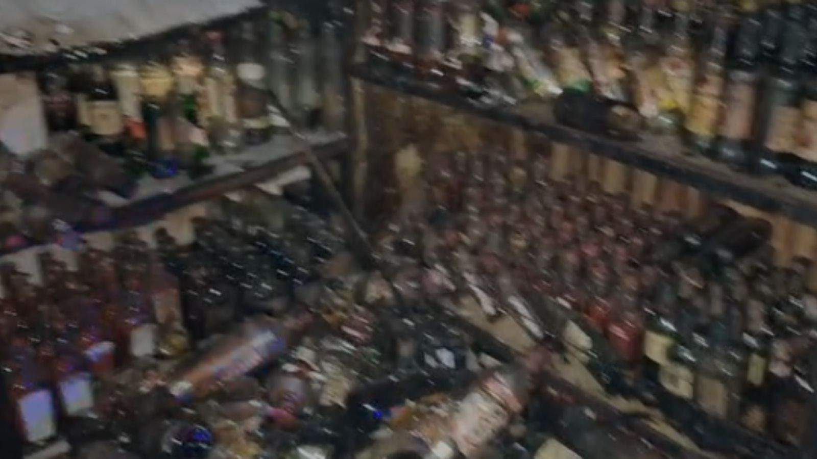 On the second day of the New Year, a massive fire broke out at a liquor store in Pratap Bagh, Jalandhar