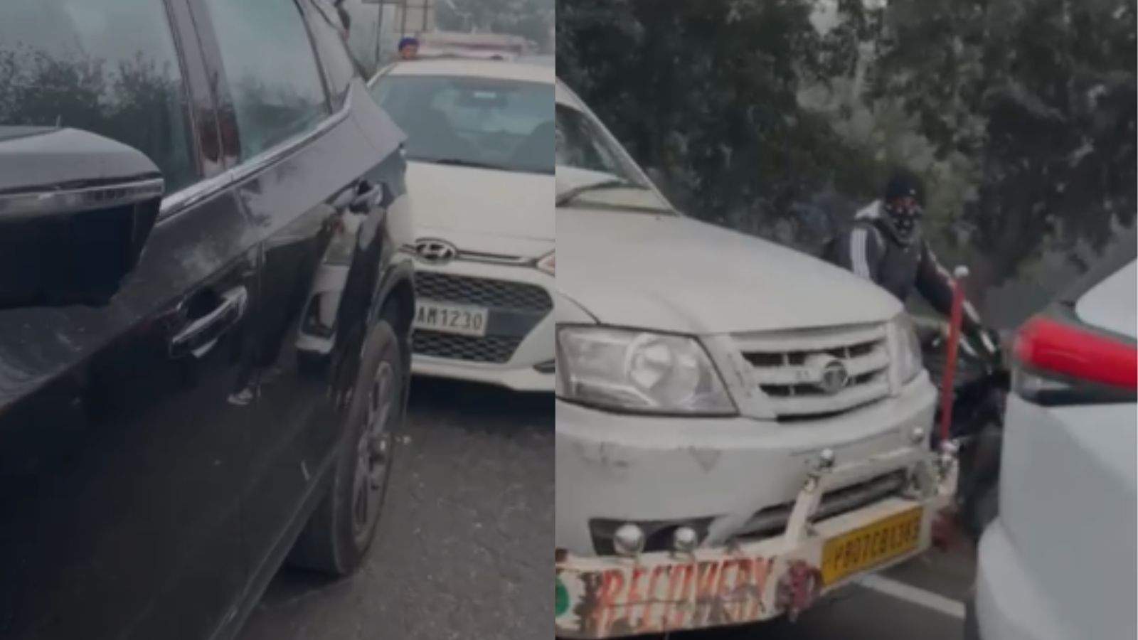 Due to dense fog in Punjab, several vehicles collided on the Phagwara National Highway