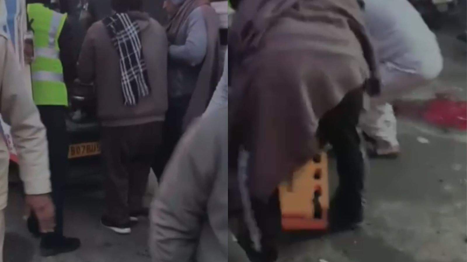 A horrific accident occurred on the Jalandhar highway, involving a collision between a truck and a tractor-trolley