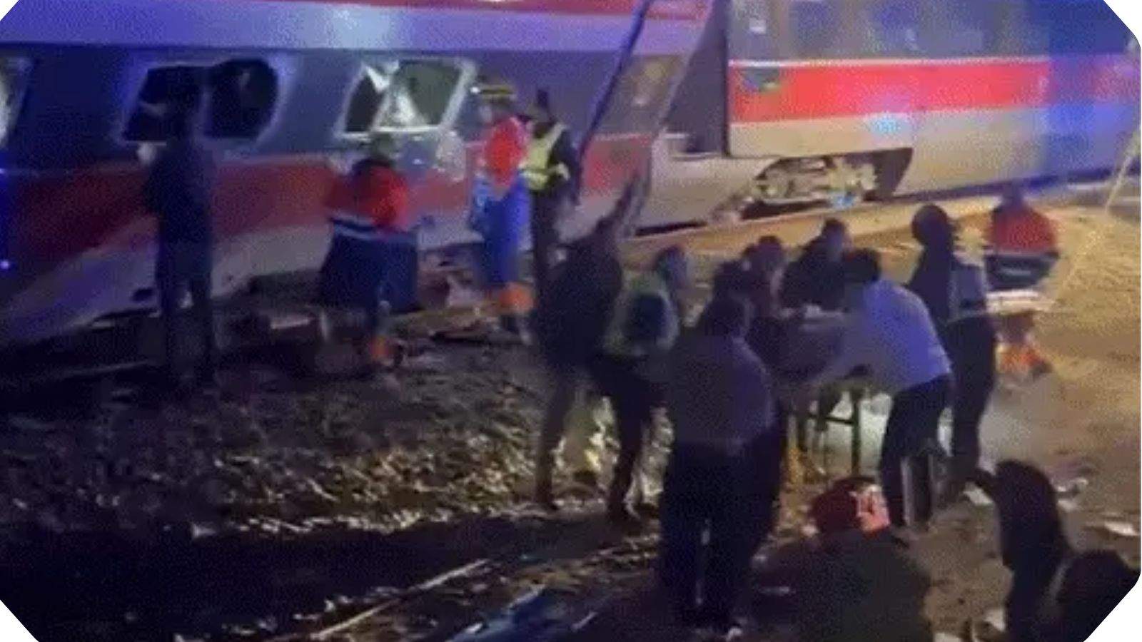 Tragic train accident in Spain