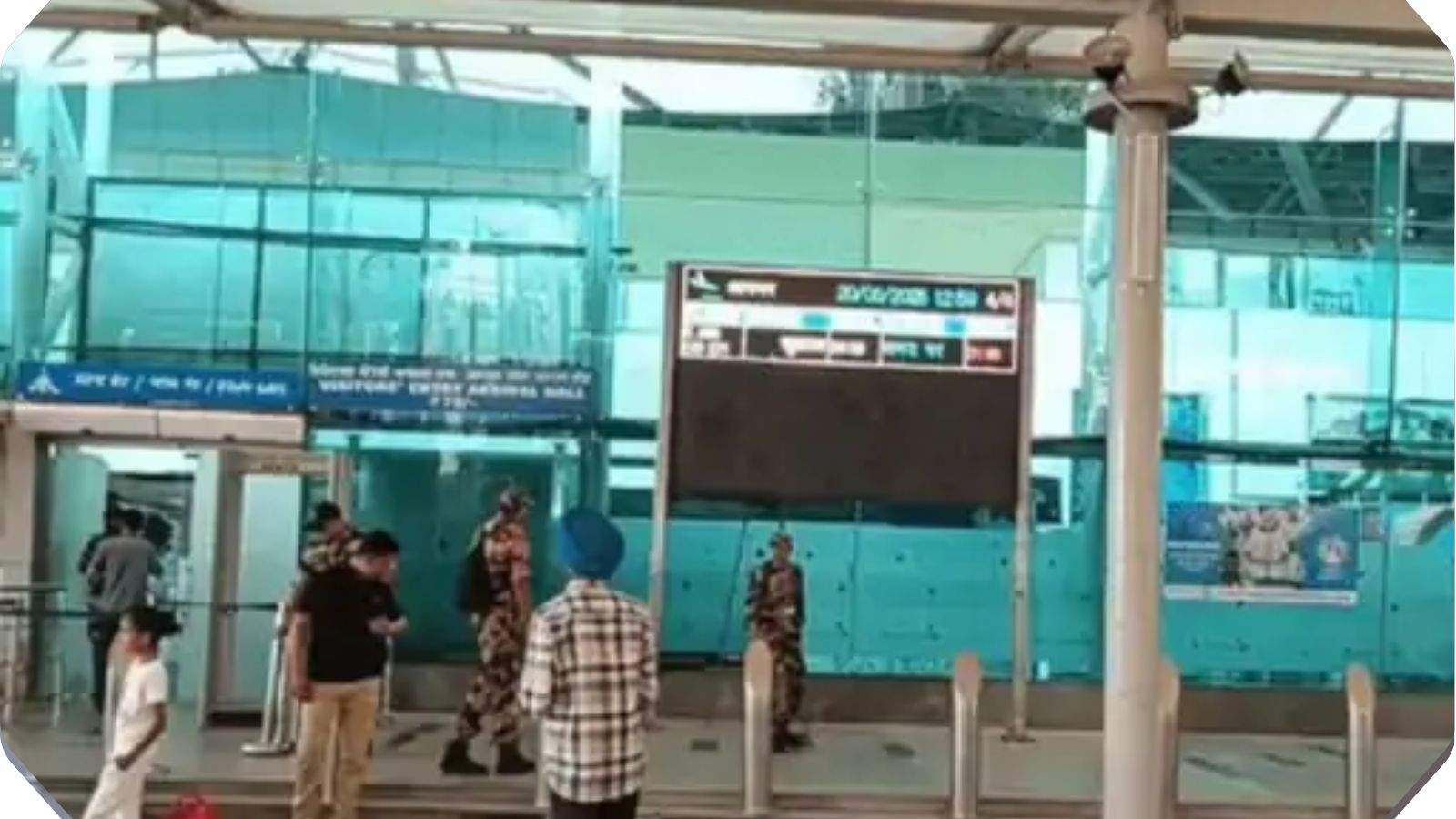 Amidst a high alert at Amritsar airport, a major operation was carried out