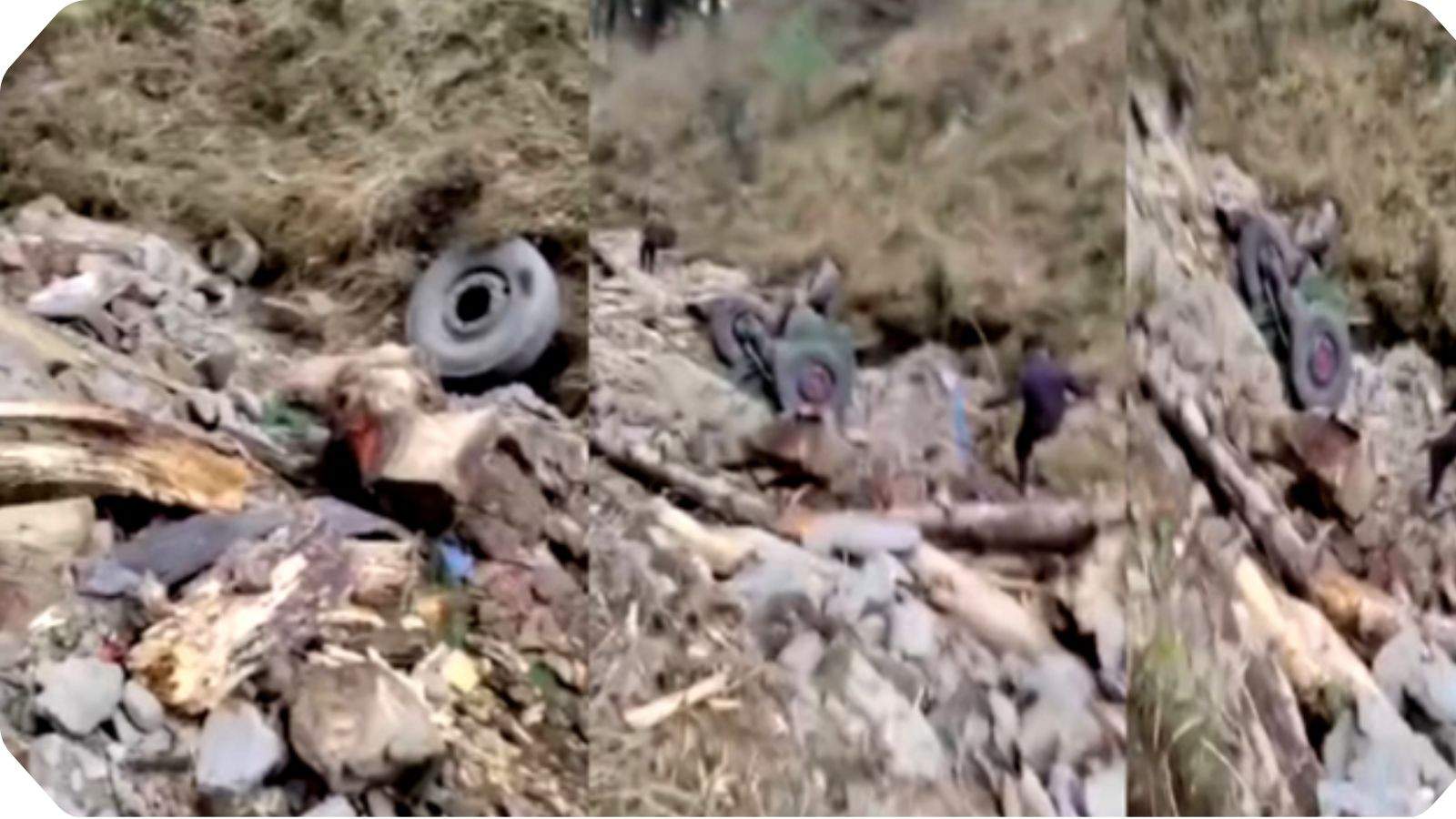 A major accident occurred in Jammu and Kashmir when an army vehicle fell into a 200-foot-deep gorge