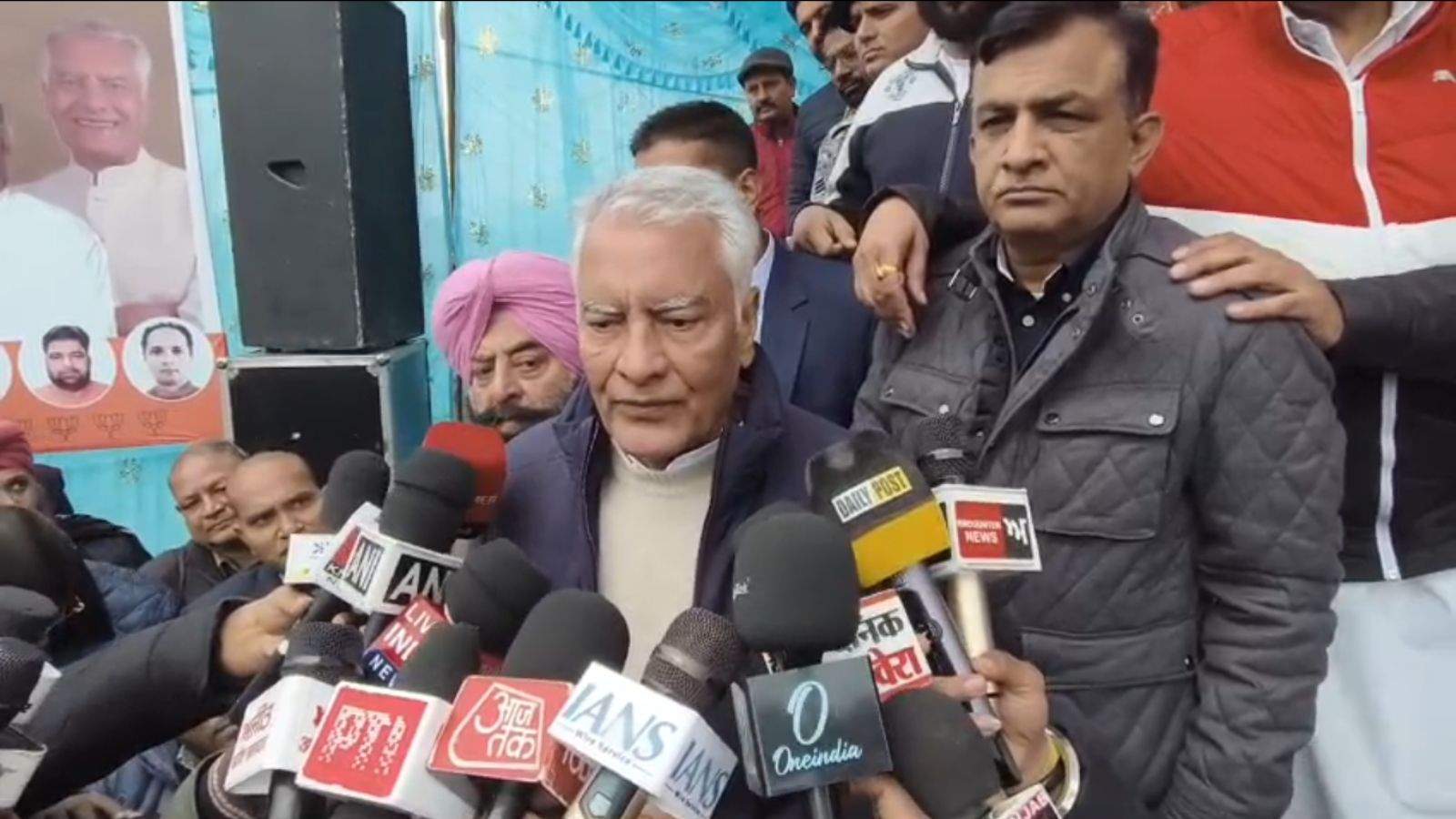 Sunil Jakhar Jalandhar visit, Punjab law and order, BJP Punjab criticism, war against drugs controversy, Punjab political news