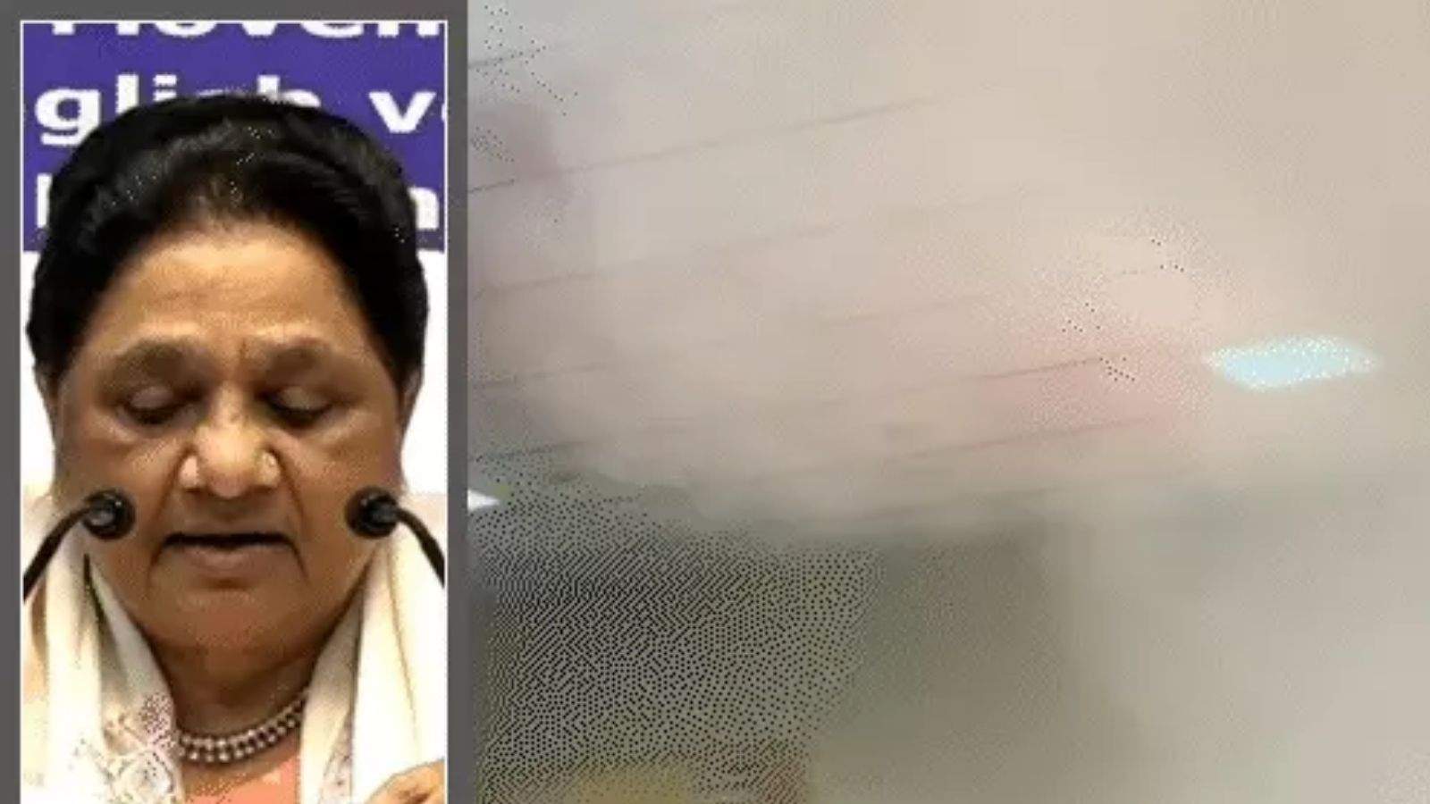 Chaos During Mayawati’s Press Conference