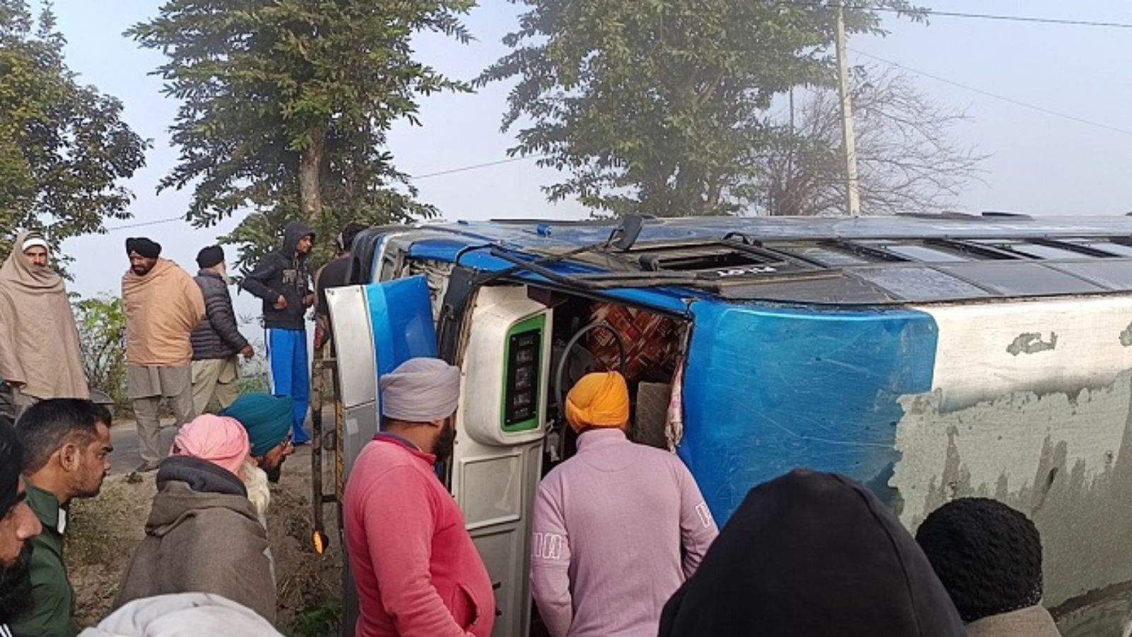Barnala Bus Accident, Mehal Khurd News, Students Injured, Punjab Road Accident, Mehal Kalan CHC, Private Bus Crash Barnala