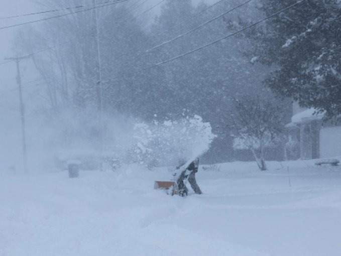 Severe snowstorm in the US
