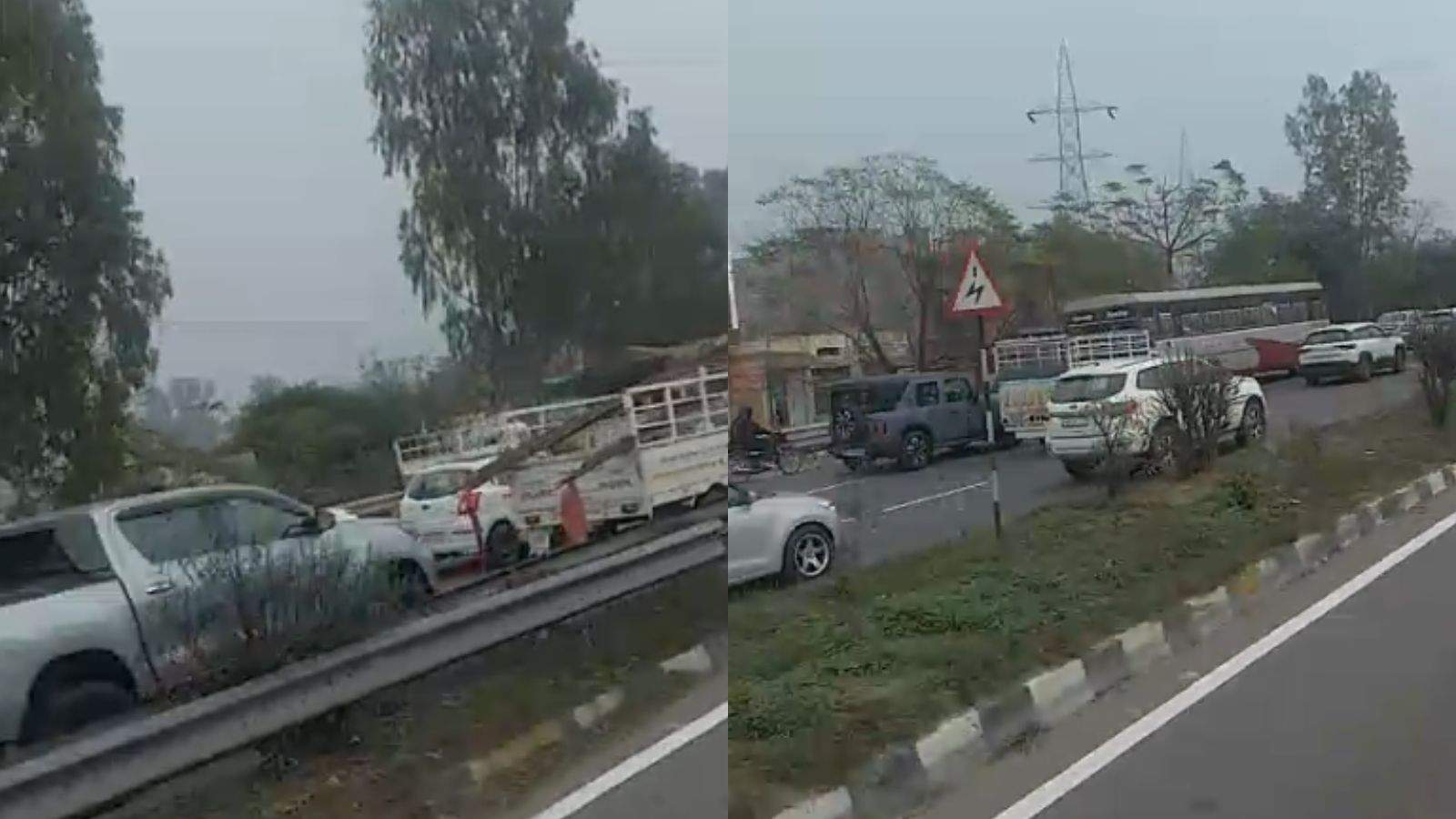 Jalandhar Ludhiana highway jam, traffic jam near LPU, Jalandhar traffic news, Punjab highway congestion, vehicles stuck highway Punjab