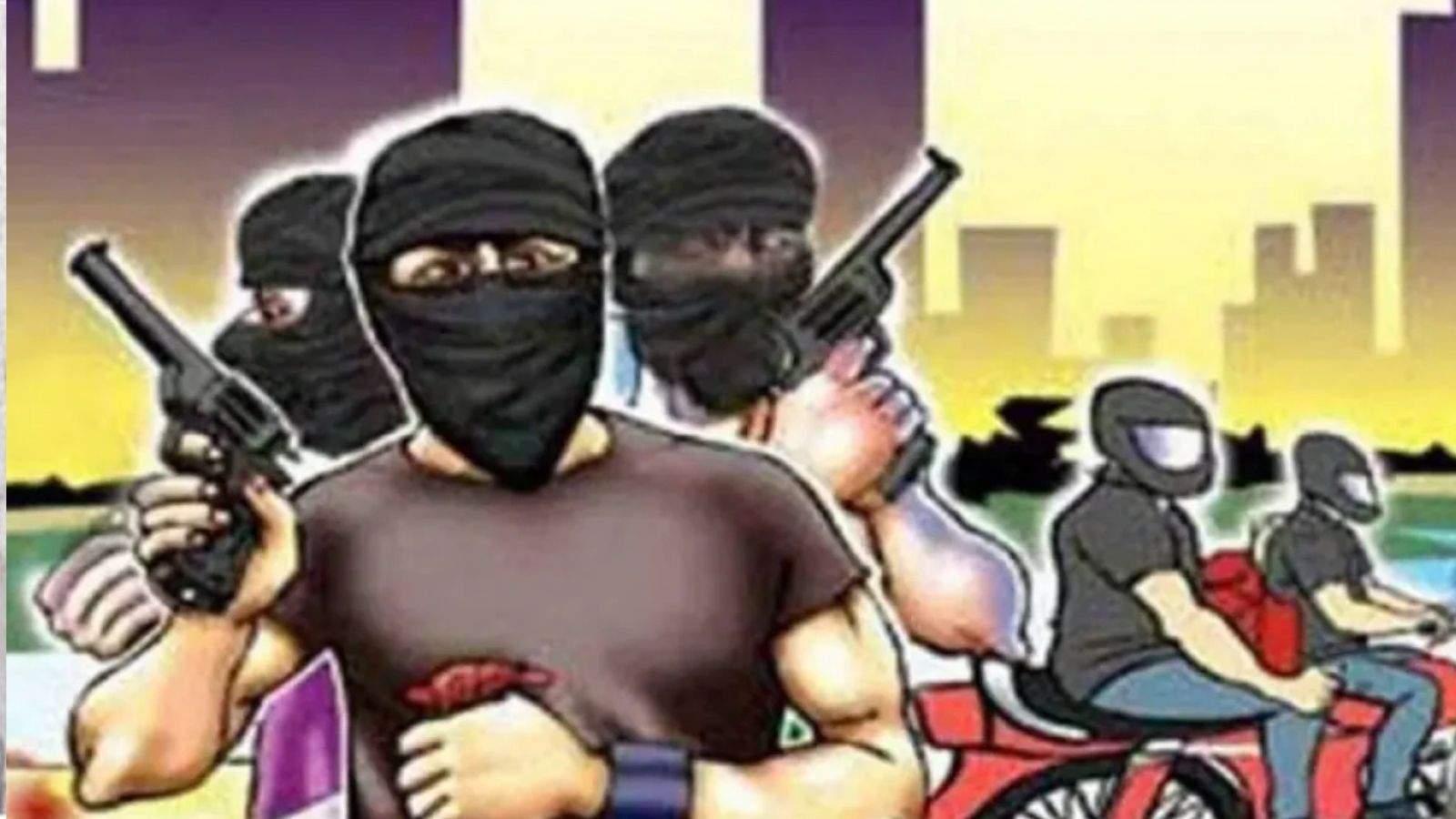 Armed robbers unleashed havoc at a petrol pump in Hoshiarpur