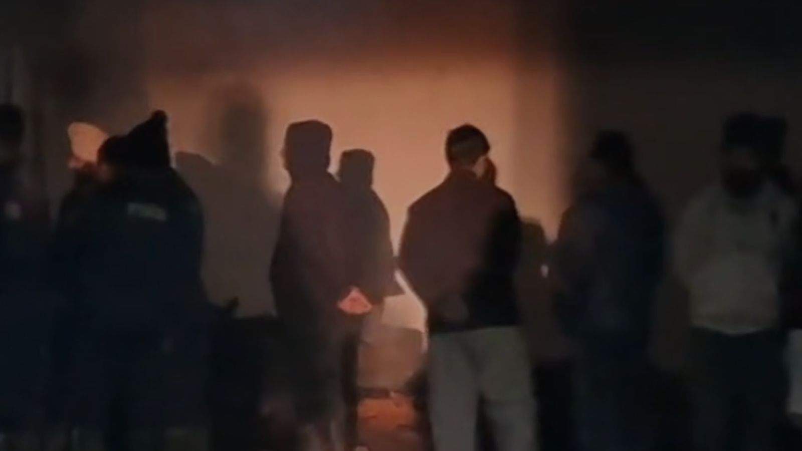 A massive fire broke out in a timber warehouse in Buta Mandi,