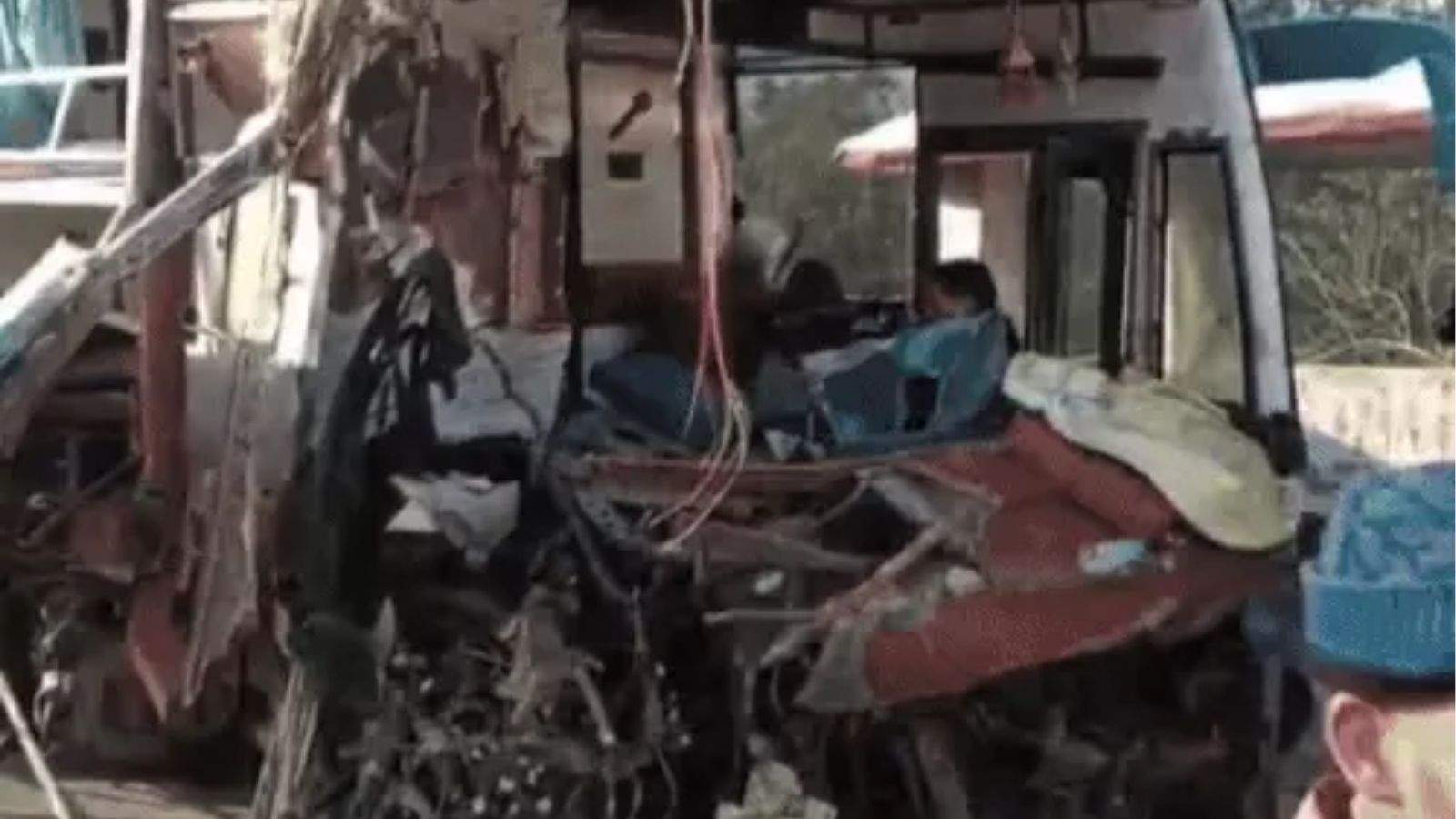 A major accident occurred on the Jalandhar-Jammu highway; a double-decker bus carrying 46 passengers collided with a truck.