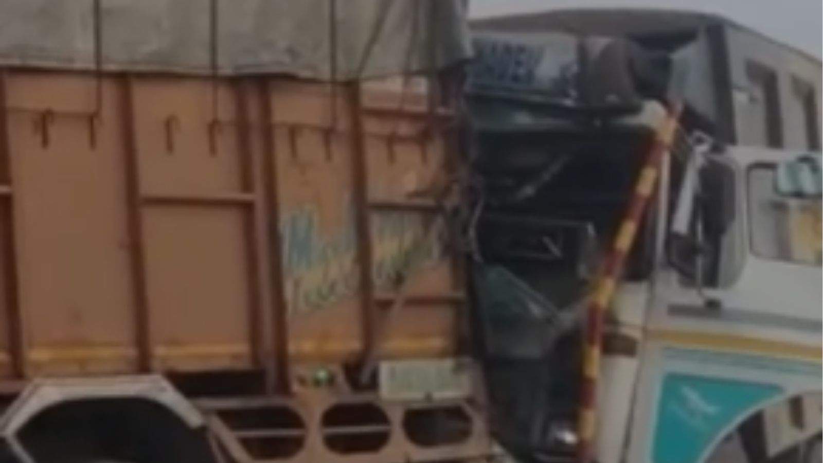 Tragic accident on Jalandhar highway: Conductor dies after being hit by a gravel-laden tipper truck.