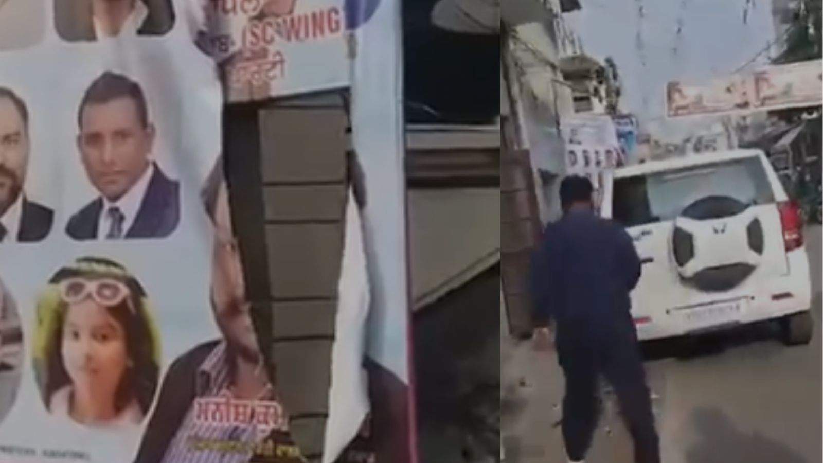 Flex boards displaying images for Shri Guru Ravidas Jayanti were vandalized in Jalandhar, leading to an atmosphere of anger in the area.