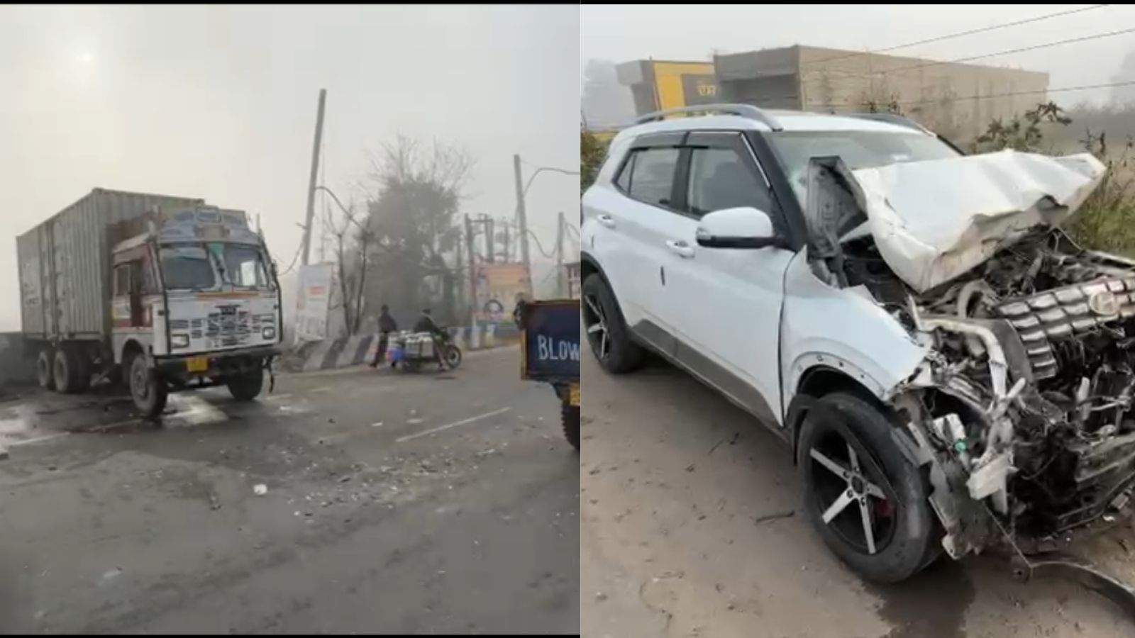 Truck-Car Collision in Jalandhar