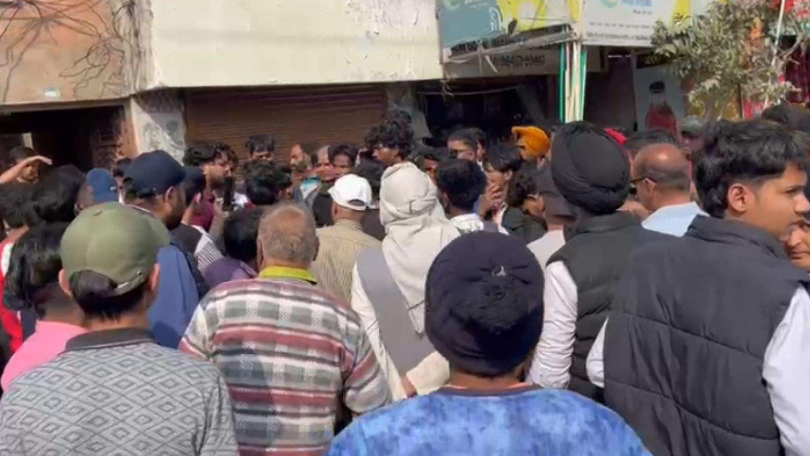 Three youths on a motorcycle were brutally thrashed for allegedly molesting a girl in Jalandhar.