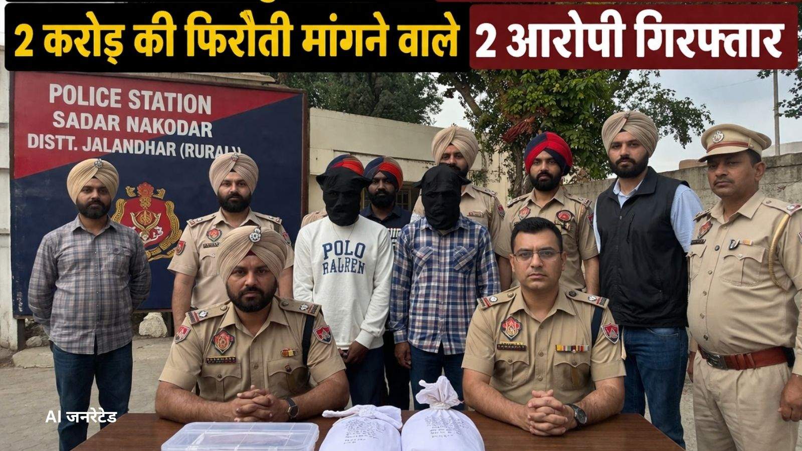 Big action of Jalandhar police, 2 accused who demanded ransom of 2 crores in the name of Goldi Brar arrested