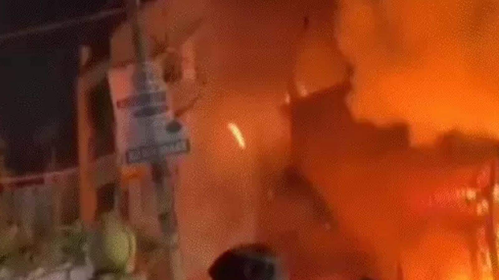 EV Catches Fire While Charging in Indore; Several Cylinders Explode, 7 People Burn to Death