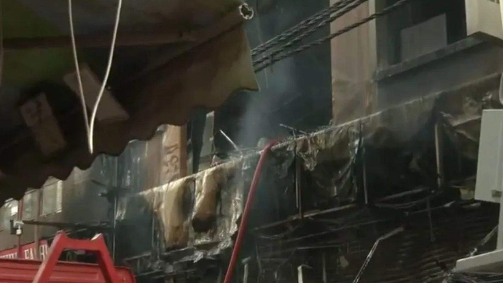 A massive fire broke out in a four-storey building in Delhi's Palam, killing six people.
