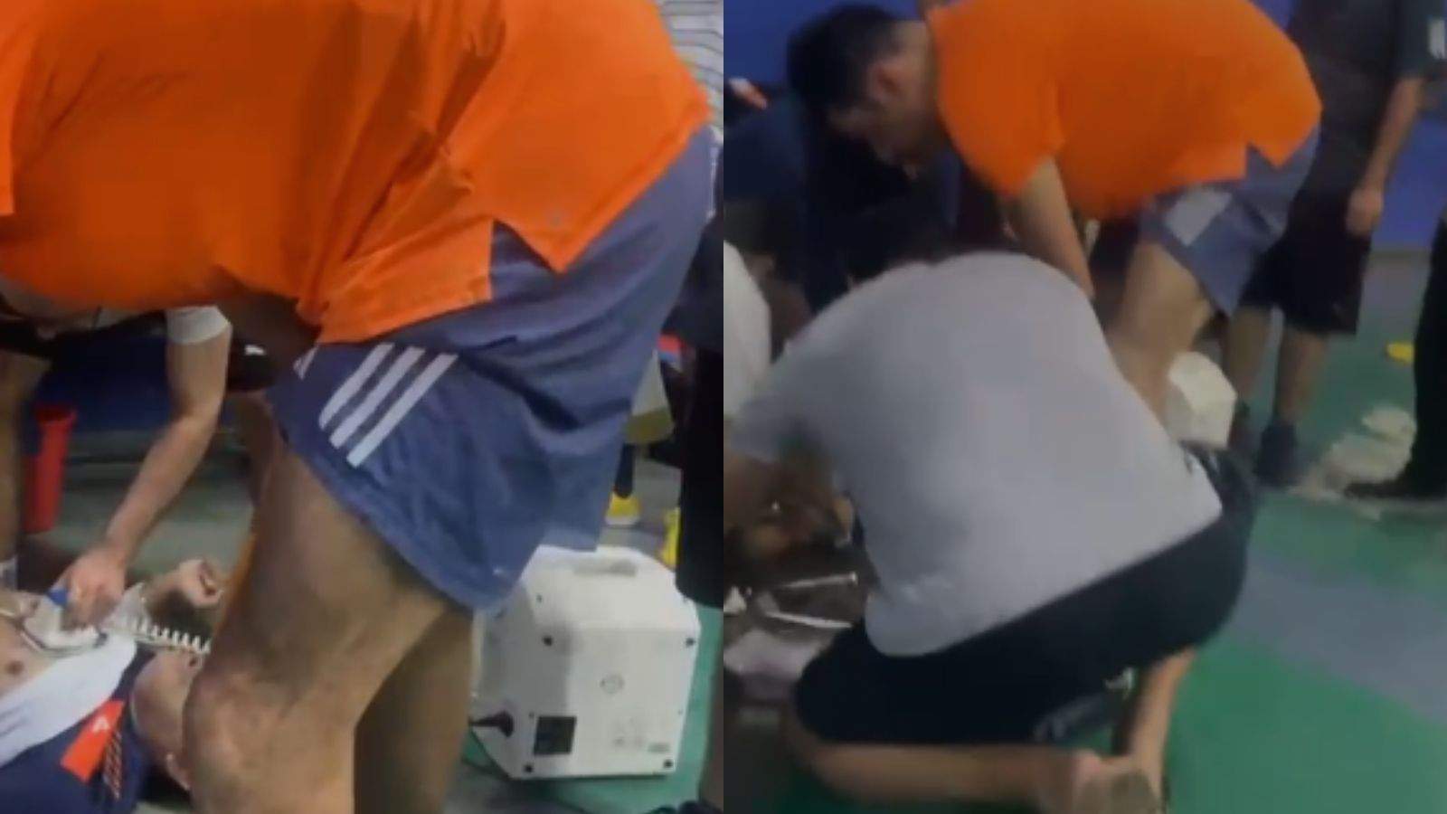 A player playing badminton in Jalandhar's Hansraj Stadium had a heart attack, doctors saved his life on the field