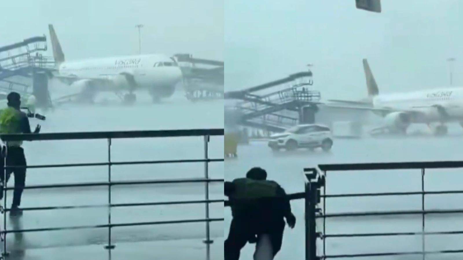 3 planes of Air India damaged by storm-rain at Delhi Airport; Many flights were affected
