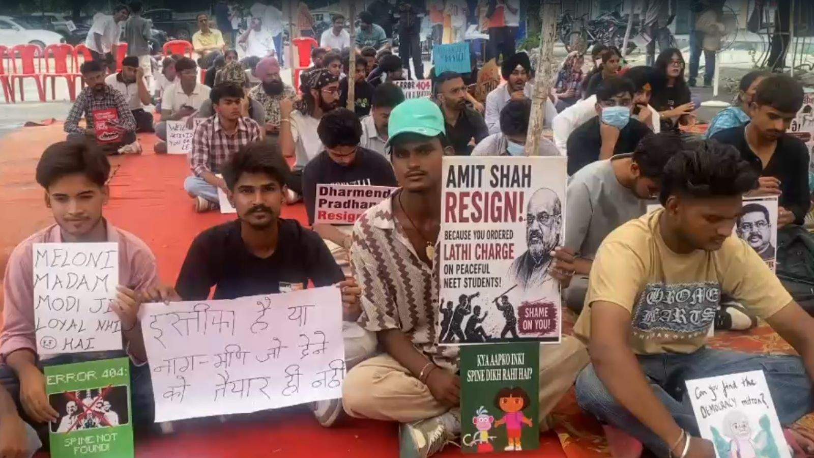 NEET Paper Leak, Jalandhar Protest, Gen Z Students, DC Office Jalandhar, Dharmendra Pradhan, Student Protest, Punjab News, Police Security, Farmer Support, Joginder Ugrahan, Education Minister, India News